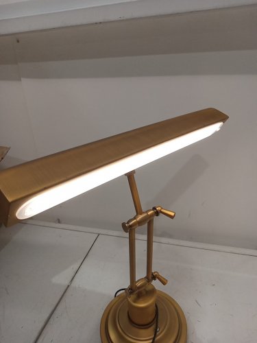 LED Piano Desk Lamp - 12v - 16"x14" - antique gold image 4