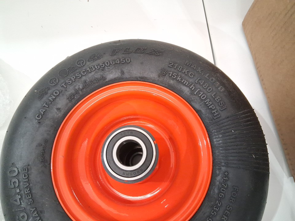 OTR SEMI-PNEUMATIC FLEX SMOOTH TIRE - 13X6.50-6 - 13" X 6.5" - BLACK image 4