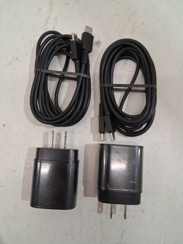 2PK PREMIUM WALL CHARGER FOR ANDROID - USB C 25W PD SUPER FAST CHARGING BLOCK WITH 6FT PHONE CHARGER CABLE - BLACK (MODEL: CA-57T) image 3