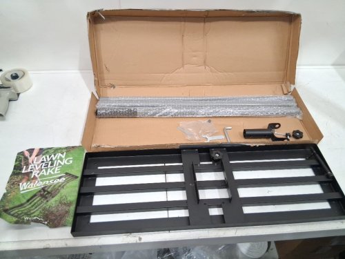 WALENSEE LAWN LEVELING RAKE HEAVY DUTY FOR YARD LEVEL - 7FT X 30" X 10" - BLACK/GREY image 3