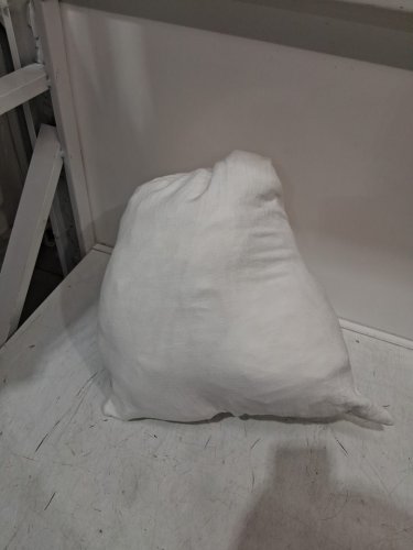 3PC House & Home Cotton Layered Muslin duvet cover and pillow cases with Storage Bag - King - White image 2