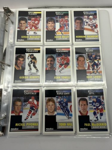400+ APPROX ASSSTD PINNACLE 1991 HOCKEY NHL CARDS image 3