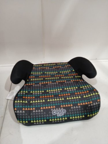 Cosco Kids Topside Lightweight Backless Belt-Positioning Booster Car Seat - 40-100LB MAX - diamond daze/BLACK/TRIANGLES (MODEL: 22976cejq6) image 2