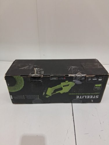 7PC STEELITE Cordless Hedge Trimmer with 2.0Ah Battery and Charger - 21V - green/black (model: AZDG620-1) image 2