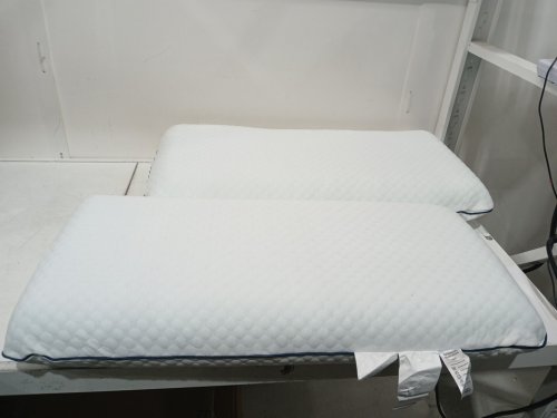 2PK GEL MEMORY FOAM PILLOW - king - WHITE image 3