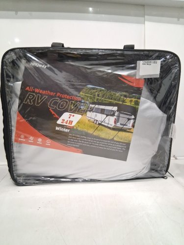HFKJway all protection RV Cover - 24ft x 10ft - grey image 2