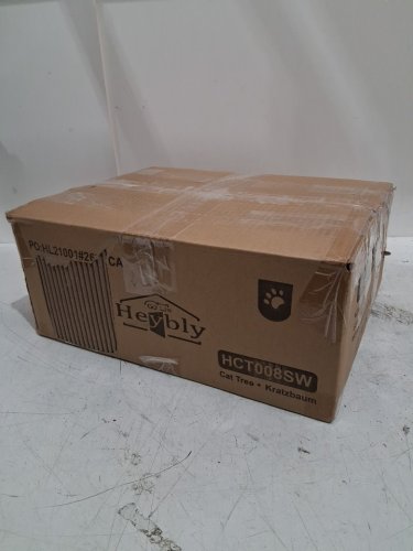 heybly cat tree - 2.6FT - light grey / beige (model : hct008sw) image 2