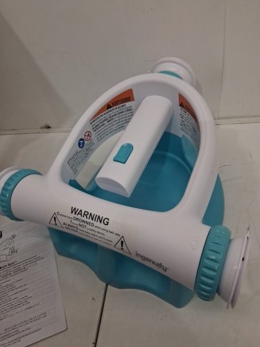 summer by ingenuity my bath seat, supports transition to adult tub - ages 5-10m - Aqua/blue/white (model: 19490) image 4