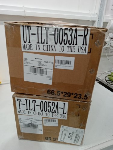 2PC Seassauto Replacement CA Hood Mirrors for 2018+ LT625 Truck - Left and Right Pair - Black / Chrome (Model: UT-ILT-0053A-R / T-ILT-0052A-L) image 4