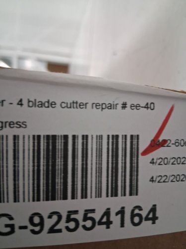 4pk heavy duty industrial 8-blade meat grinder replacement wheel/blade - silver (model: ee-40) image 3