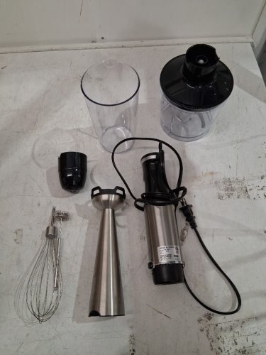 Immersion Hand blender 5-in-1 - 800w - Black/silver (Model: hb-8805) image 3