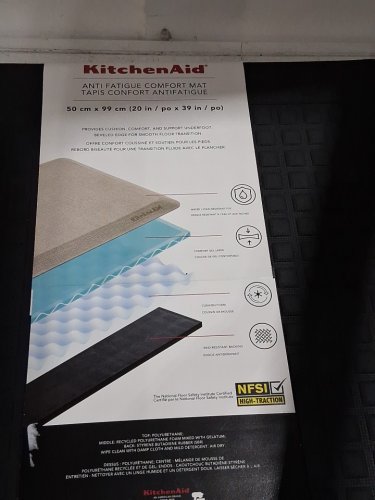kitchenaid anti-fatigue comfort gel mat - 20" x 39" - Milkshake Tan (model: 1796321) image 2