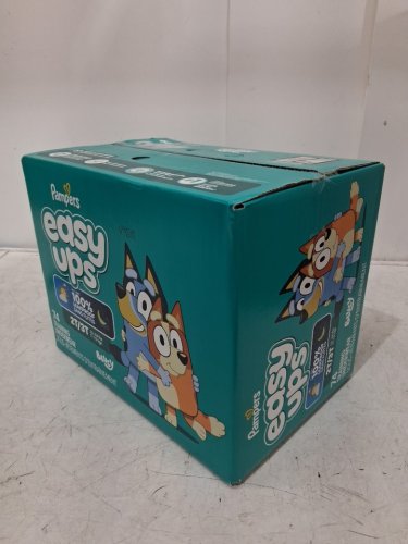 74PK PAMPERS EASY UPS DISPOSABLE TRAINING UNDERWEAR - 2T/3T - BLUEY image 2