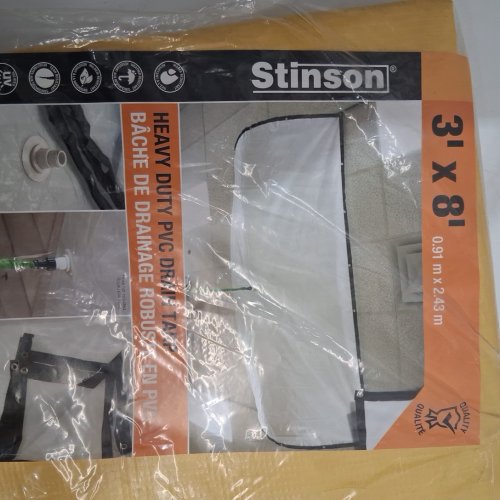 Stinson Drain Tarp and Leak Diverter - 3FT X 8FT - YELLOW (MODEL: 182308) image 3