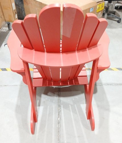 LEISURE LINE CLASSIC ADIRONDACK CHAIR - 33'' X 39'' X 40'' - RED image 4