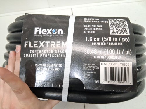 FLEXON FLEXTREME CONTRACTOR GRADE HOSE WITH GUARD & GRIP - 5/8" X 100FT - BLACK (MODEL: 1765024) image 4