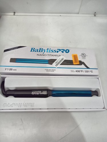 BABYLISSPRO NANO TITANIUM CURLING WAND - 1" - midnight BLUE (MODEL: BNTWmb100c) image 2
