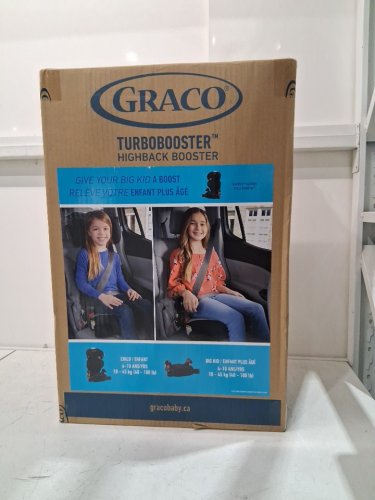 GRACO 2-IN-1 TURBOBOOSTER HIGHBACK TO BACKLESS BOOSTER CAR SEAT - 40-100LB MAX - BLACK (MODEL: 2168325) image 2