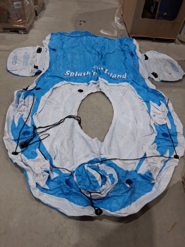 INTEX 6-PERSON SPLASH AND CHILL ISLAND inflatable raft - WHITE/BLUE (MODEL: ‎56299EP) image 2