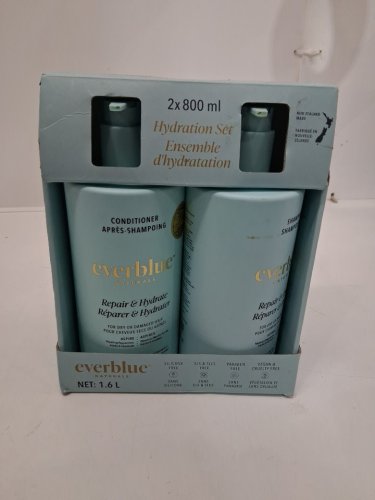 2PC EVERBLUE NATURALS REPAIR & HYDRATE SHAMPOO & CONDITIONER - 1.6L/EACH image 2