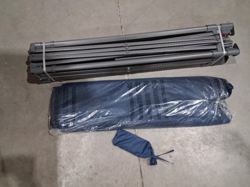 Coleman OASIS Shelter with Shade Wall and carry bag - 13ft x 13ft - blue grey (model: 1985280 ) image 2
