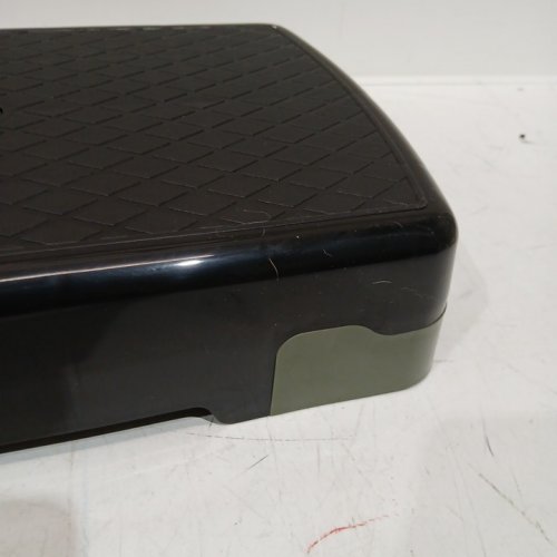 AMAZON BASICS Aerobic Exercise Step Platform, Adjustable Workout Stepper At Home - green/black image 4