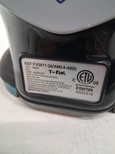 T-FAL ULTRAGLIDE PLUS ENHANCED STEAM IRON WITH CALCIUM COLLECTOR - BLACK/TEAL (MODEL: 1980969/FV5871Q0) image 6