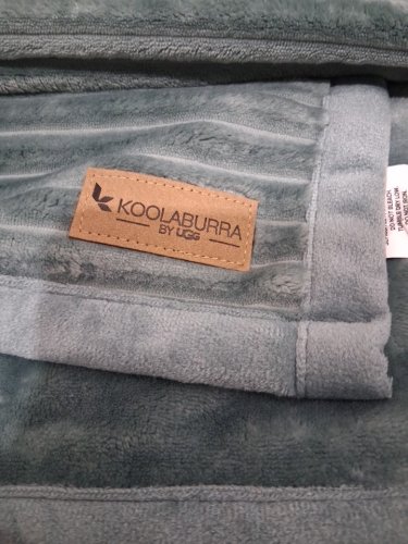 KOOLABURRA BY UGG ribbed fleece THROw blanket - 50" x 70" - green (model: 1826004) image 4