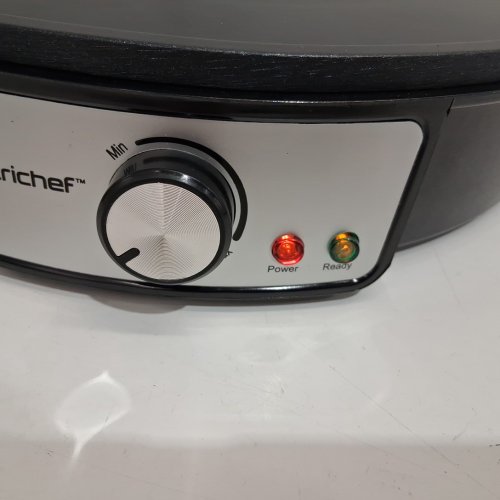 NUTRICHEF ELECTRIC CREPE MAKER/GRIDDLE -12"  - BLACK (MODEL: PCRM12N) image 4
