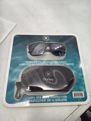 MENS HURLEY 100% uva floating polarized sunglasses - black frame (style: 1995225) image 2