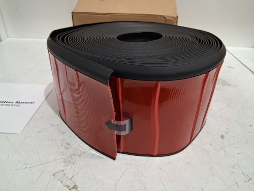 inmozata self-adhesive vinyl baseboard molding / trim - 5" x ~40FT - black (model : TJB-BLACK-12) image 4