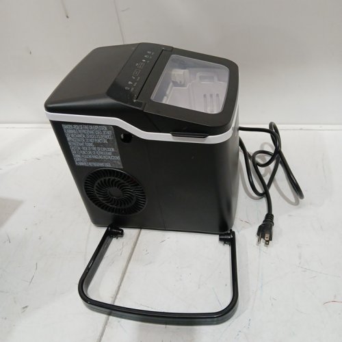 Iceman Dual-Size Ice self cleaning portable counter top ice maker - 22lbs/24hrs - black (model: rj56-bul-12) image 3