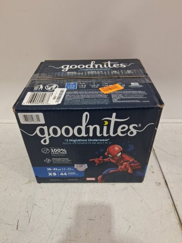 44PK GOODNITES NIGHTTIME BEDWETTING UNDERWEAR FOR BOYS MARVEL SPIDERMAN - XS (28-45LBS) image 2