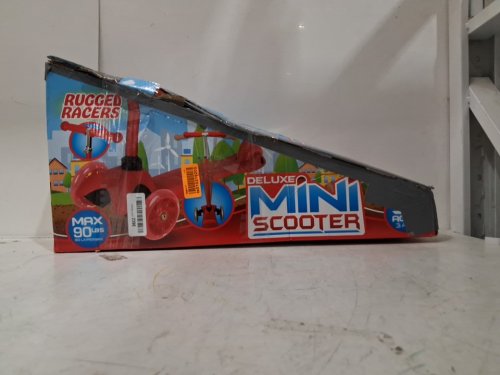 KIDS Rugged Racers 3-Wheel with LED Lights SCOOTER - RED/PINK (MODEL:BH19898) image 5