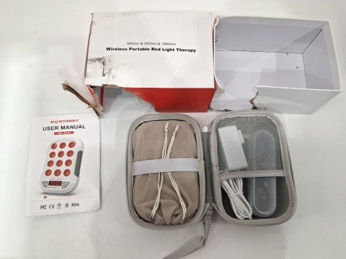 botanny rechargeable portable handheld red light therapy light - 5.9" x 3.8" - white image 2