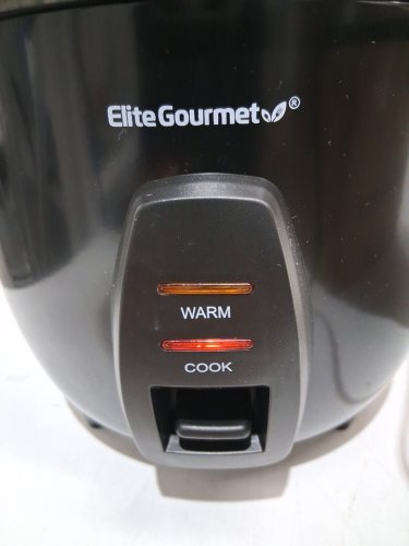 ELITE GOURMET ELECTRIC RICE COOKER WITH STAINLESS STEEL INNER POT - 10 CUP CAPACITY - BLACK (MODEL: ERC-2010B) image 4
