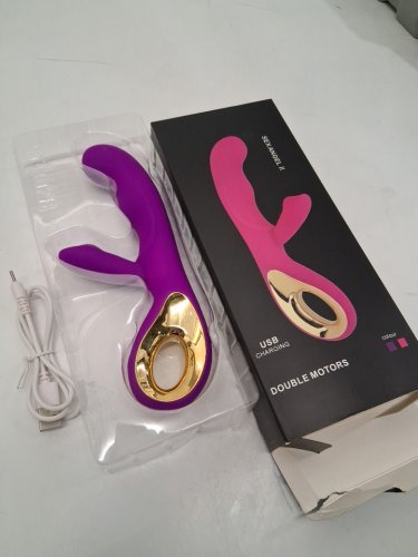 Sex angel 2 DOUBLE MOTOR USB RECHARGABLE G-SPOT VIBRATOR- PURPLE image 3