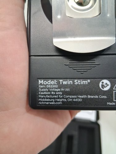 Twin stim tens & ems pain relief combo with carry case - black (MODEL: ‎DS2202) image 3