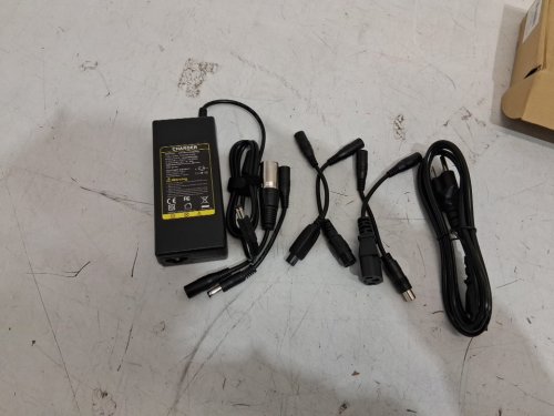 universal 7-in-1 electric scooter CHARGER POWER SUPPLY - 42V - BLACK (MODEL: lw-084) image 3