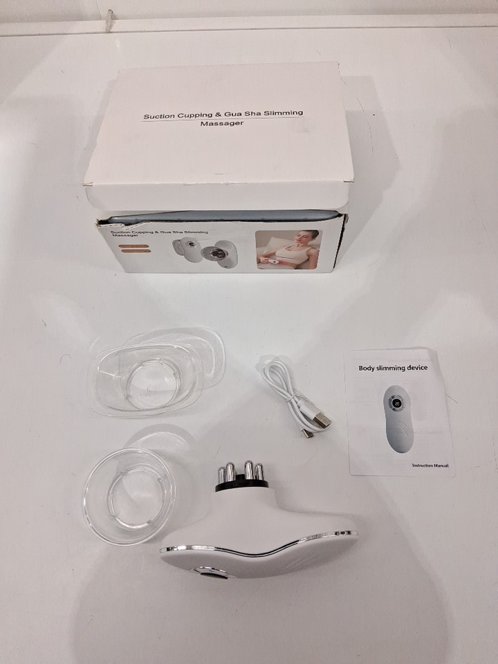 Poeruo 5-in-1 Face & Body Sculpting gua sha massaging and suction Machine - white image 2