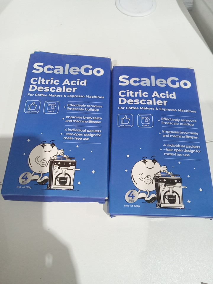 2 (4pk) SCALEGO CITRIC ACID DESCALER for coffee makers & espresso machines - 12g each image 3