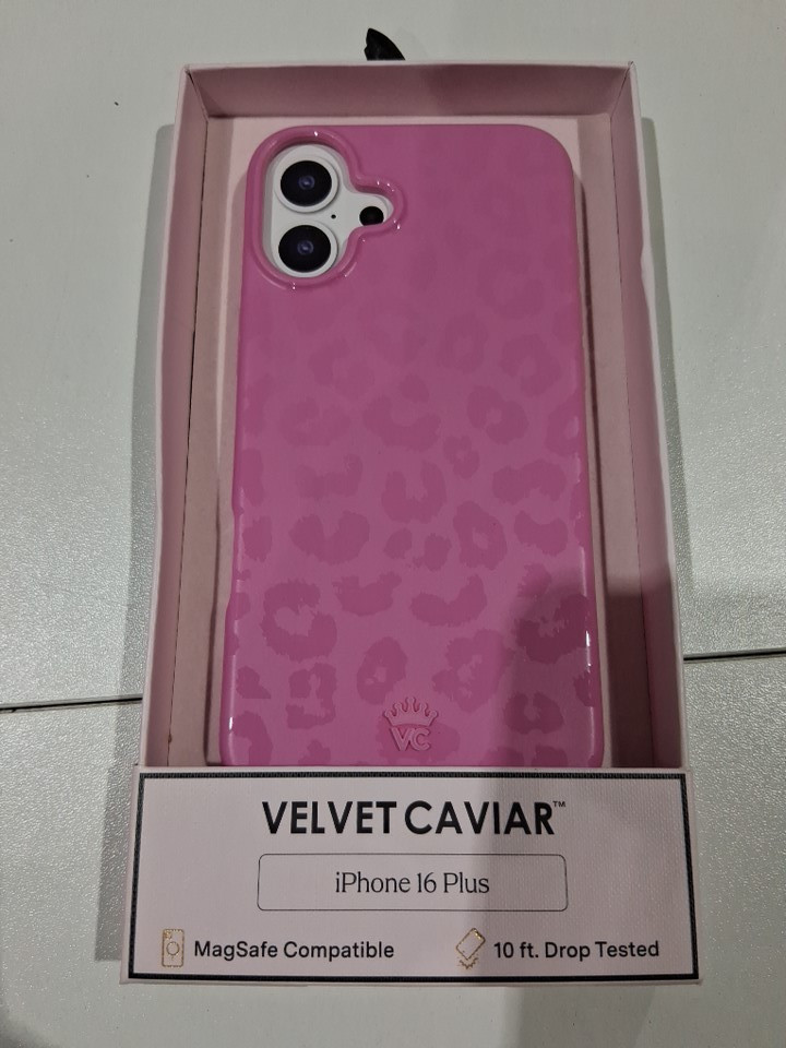 VELVET CAVIAR phone case compatible with magsafe - iphone 16 PLUS - PINK LEOPARD image 2