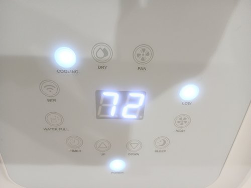 AOBOSI PORTABLE AIR CONDITIONER - REMOTE CONTROLLED, WIFI ENABLED, SILENT MODE, DEHUMIDIFIER - 10000 BTU - WHITE (MODEL: ‎ABS-A019E-06KR) image 5