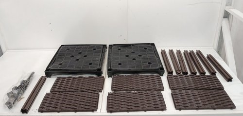 Plastic Raised Garden Bed - 16" - Brown image 3