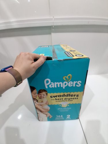 144PK PAMPERS SWADDLERS DISPOSABLE DIAPERS - SIZE 2 (10LBS -22LBS) image 3