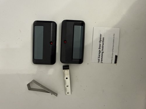 2PK CREACITY UNIVERSAL GARAGE DOOR OPENER REMOTE - BLACK/GREY image 3