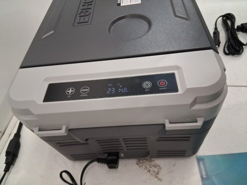 EUHOMY CAR REFRIGERATOR COMPRESSOR ELECTRIC COOLER WITH APP CONTROL - 12V - 10L - BLACK/GREY (MODEL: CF020-10GR-CAEH) image 4