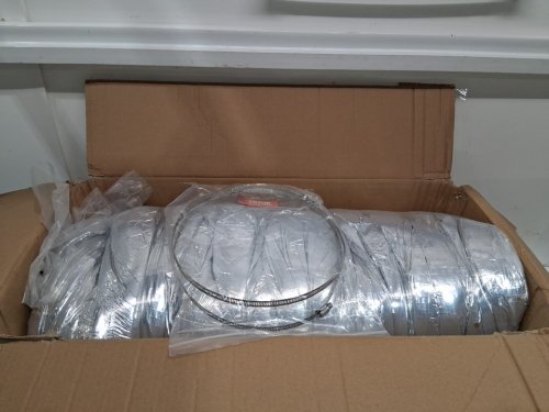Vevor Dryer Vent Hose Insulated Flame Resistant Flexible Duct - 25FT x 10" - Silver (model: 0w258) image 4
