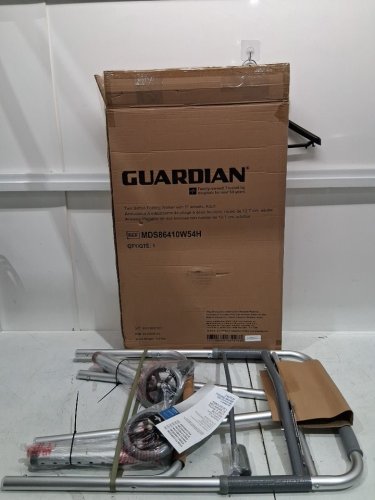 MEDLINE GUARDIAN ADJUSTABLE ALUMINUM 2-BUTTON FOLDING WALKER - 500lbs capacity - GREY (MODEL: MDS86410xWw) image 3