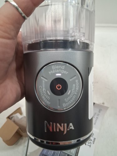Ninja Blast max Power blast technology twist and go blender travel cup - 22oz - cool grey/transparent - (model: BC251CGY) image 2
